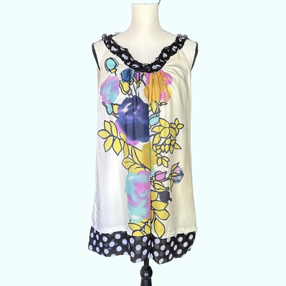 Fun and Flirty Sleeveless Trapeze Mini-Sundress - Picture 1 of 7